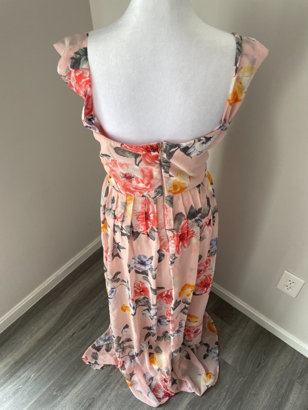 Lulu's Pink Floral Dress - Picture 4 of 4